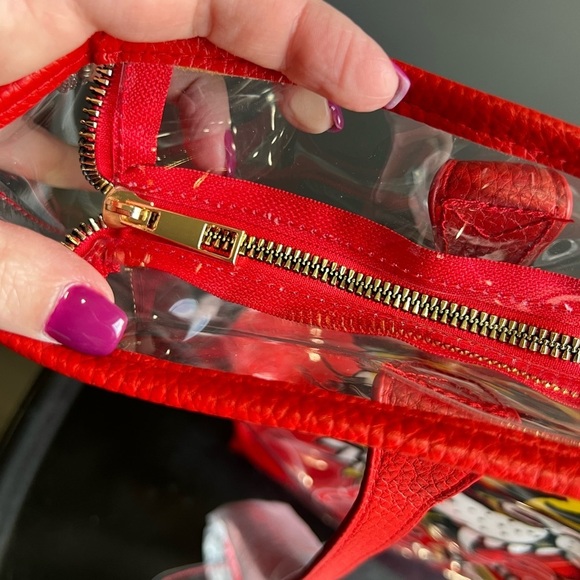Ed Hardy Red Tiger Transparent PVC Tote Bag - Picture 4 of 6